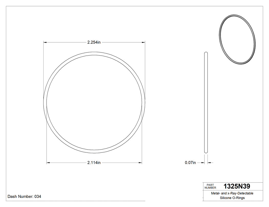Technical drawing - 1325N39